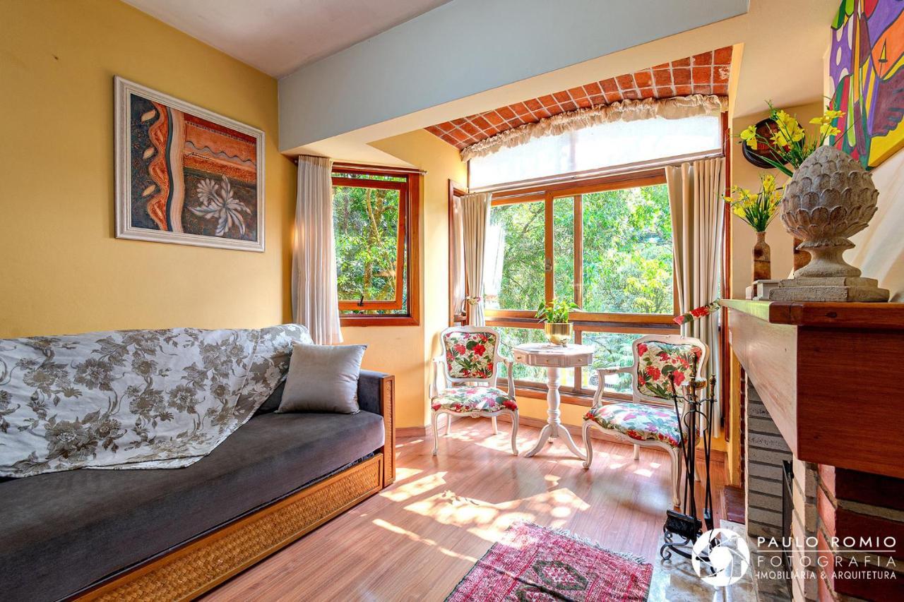 Apartamento Aluguel Temporada Gramado Bagian luar foto