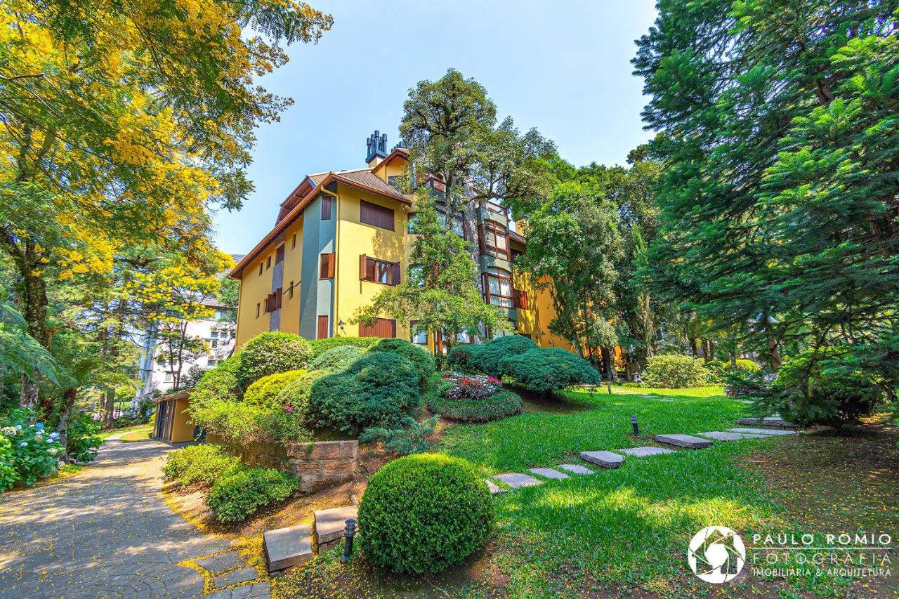 Apartamento Aluguel Temporada Gramado Bagian luar foto